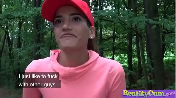 I caught milf teen jogging and fucked her for money