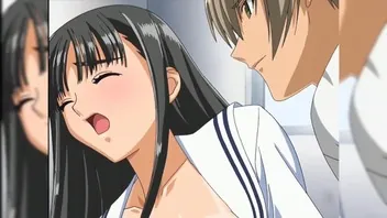 Scan Hentai – School girl having sex in changing room